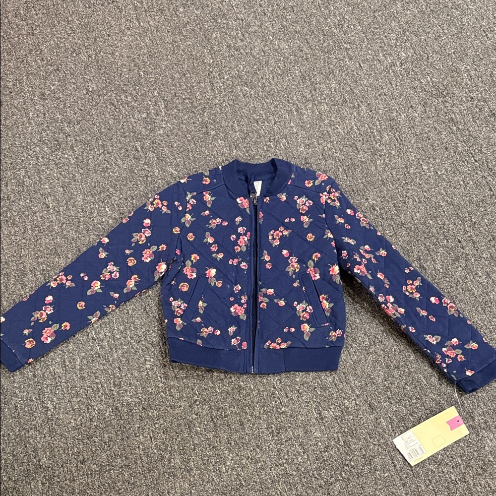Girls size XS light quilted zip up